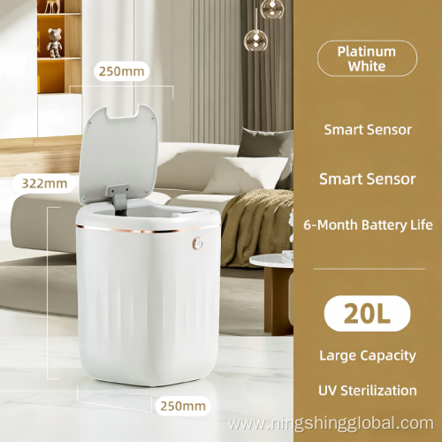 20/22L 2026 New Design Sensor Smart Home Trash Can with Lid